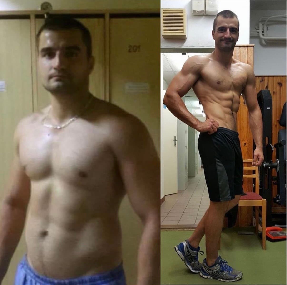 Premena klienta č. 6 — pred a po