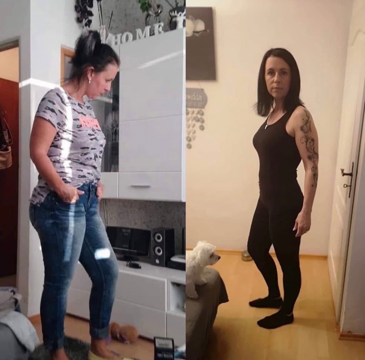 Premena klienta č. 7 — pred a po
